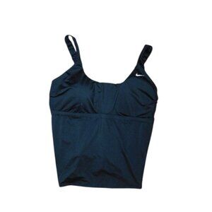 Nike Swim Size 2X Plus Size Black Athletic Style Swim Top NWT $64